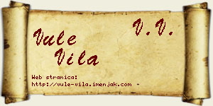 Vule Vila vizit kartica